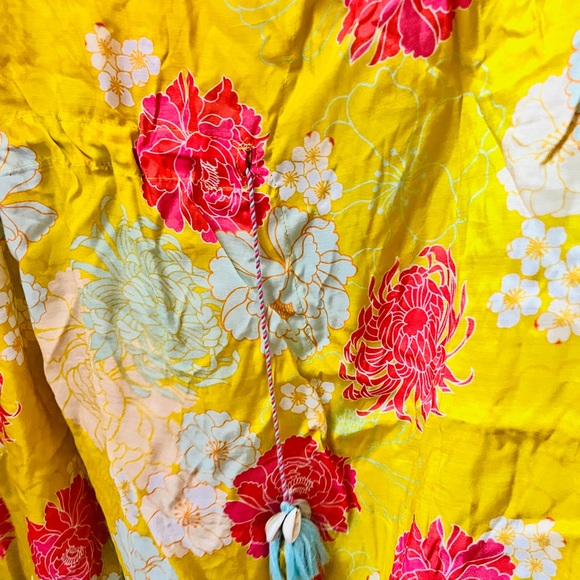 Kaftan top in floral print and shells tassels ! - Picture 6 of 6
